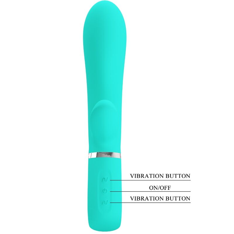 PRETTY LOVE - Thomas Rabbitvibrator for G-punkt Akvagrønn
