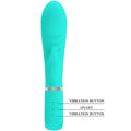PRETTY LOVE - Prescott Rabbitvibrator for G-punkt Akvagrønn
