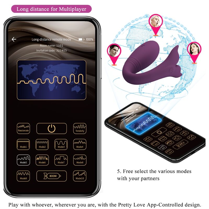 PRETTY LOVE - Jayleen Parvibrator med App