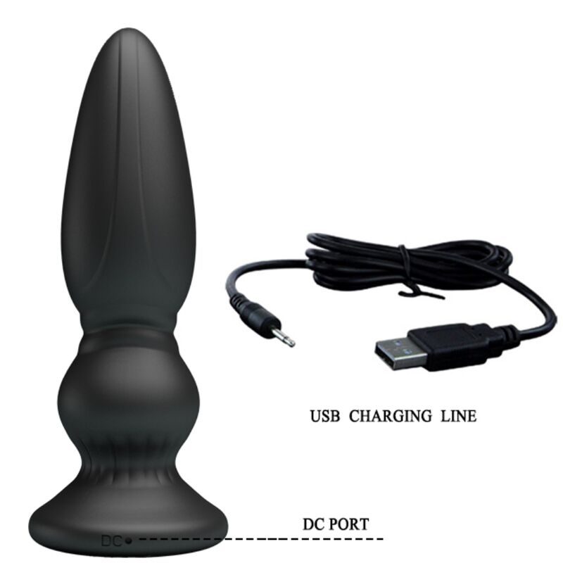 MR PLAY - Kraftig Vibrerende Analplugg med Fjernkontroll