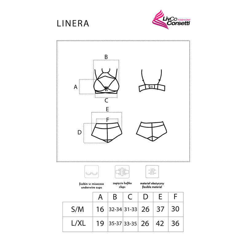 LIVCO CORSETTI FASHION - Linera BH og Truse