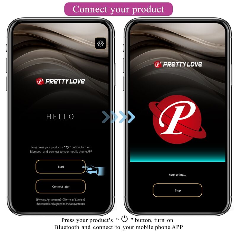 PRETTY LOVE - Elvira App-styrte Vibrerende Knipekuler