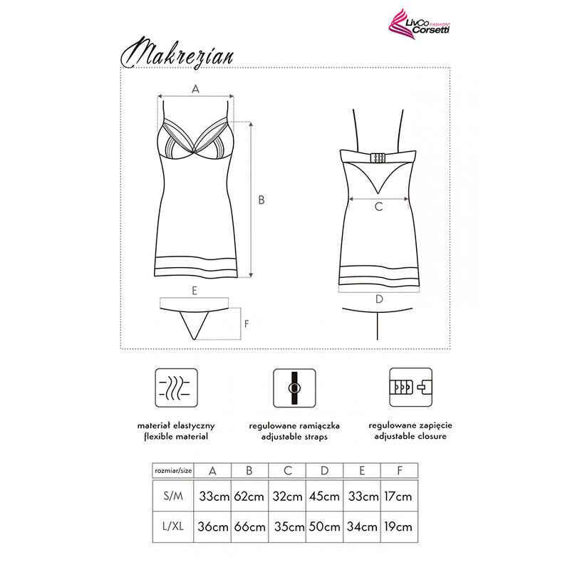 LIVCO CORSETTI FASHION - Makrezian skjorte + truse