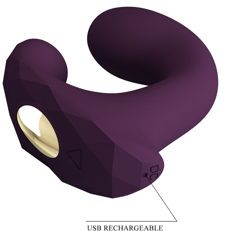 PRETTY LOVE - Billy Parvibrator med fjernkontroll Lilla (gratis app)
