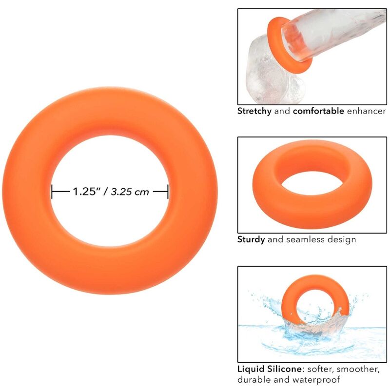 CALEXOTICS - Alpha Fleksibel Penisring Oransje