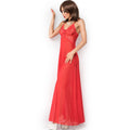CHILIROSE - Lang Babydoll med String Rød
