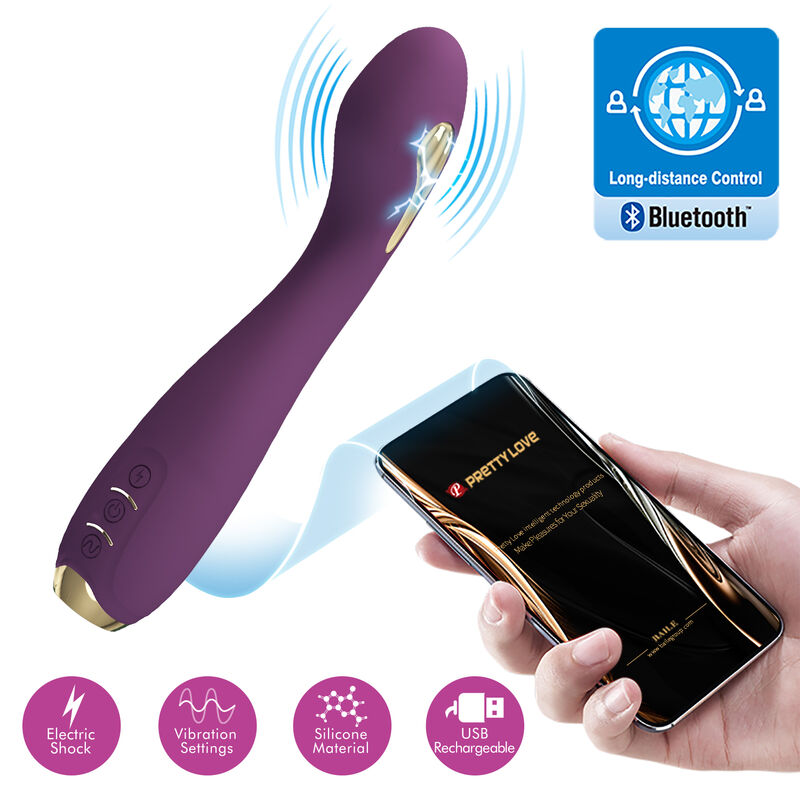 PRETTY LOVE - Hector El-sjokk-vibrator App-styrt