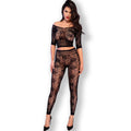 CHILIROSE - Topp og Leggings Sort/Oransje