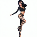 CHILIROSE - Topp og Leggings Sort