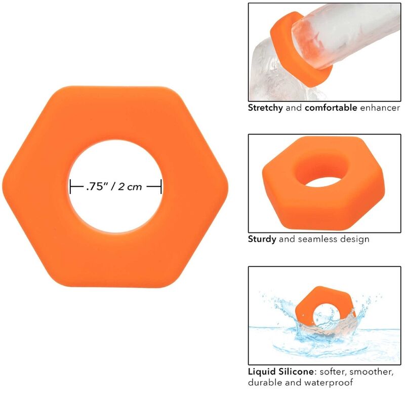 CALEXOTICS - Alpha Prolong Sexagon Penisring