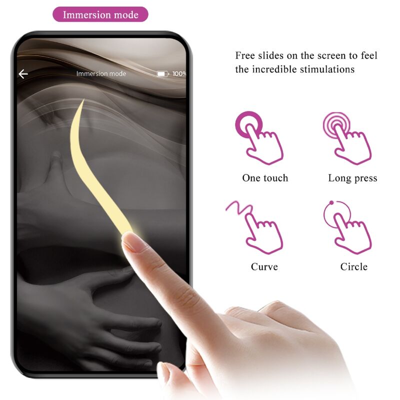 PRETTY LOVE - Abner App-styrt vibratoregg Lilla