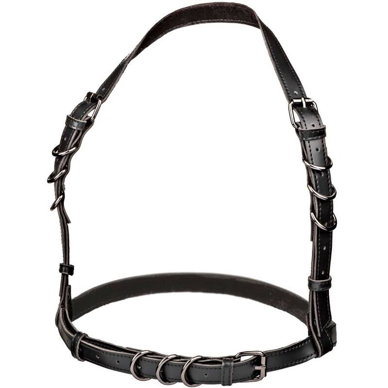 CALEXOTICS - Euphoria Halterneck-Harness med Spenne Sort Plus Size