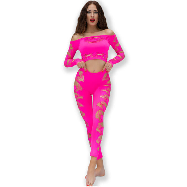 CHILIROSE - Topp og Bukse Fuchsia