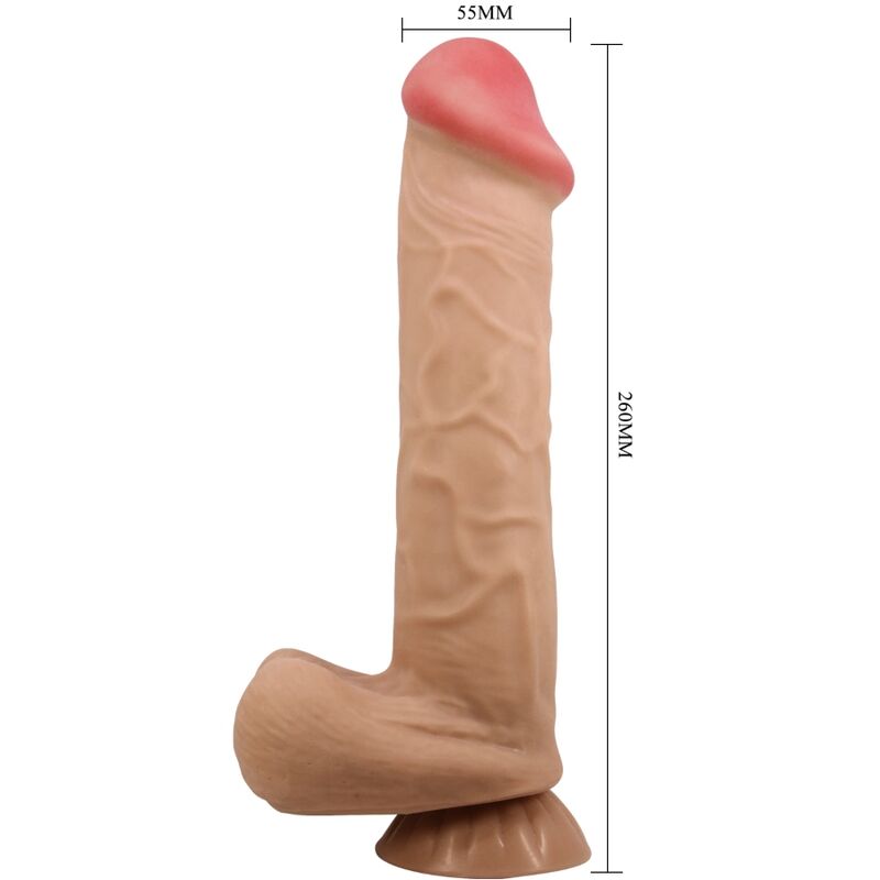 PRETTY LOVE - Sliding Skin Realistisk Dildo med Sugekopp Hud 26 cm