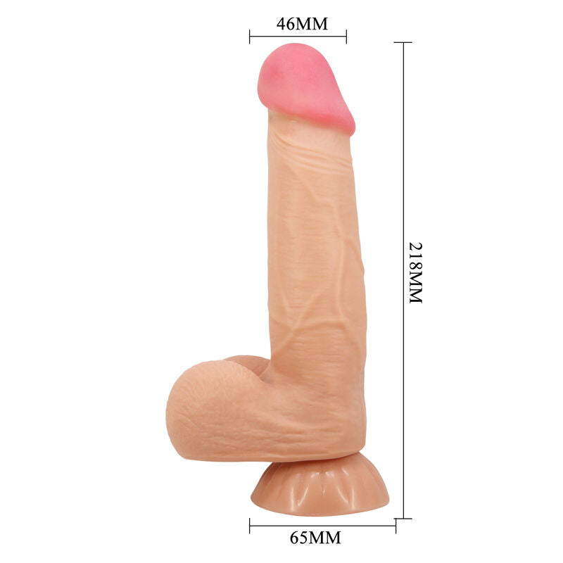 PRETTY LOVE - Sliding Skin Realistisk dildo med sugekopp 21,8 cm