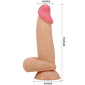 PRETTY LOVE - Sliding Skin Realistisk dildo med sugekopp 19,4 cm