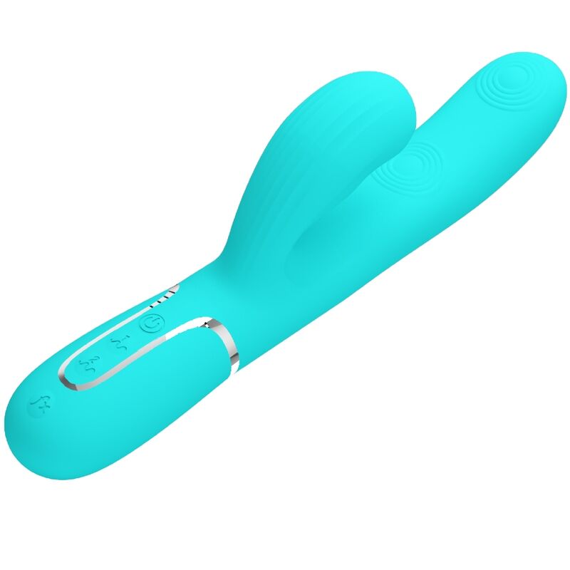 PRETTY LOVE - Perlita 3-i-1 G-punktsvibrator Akvagrønn