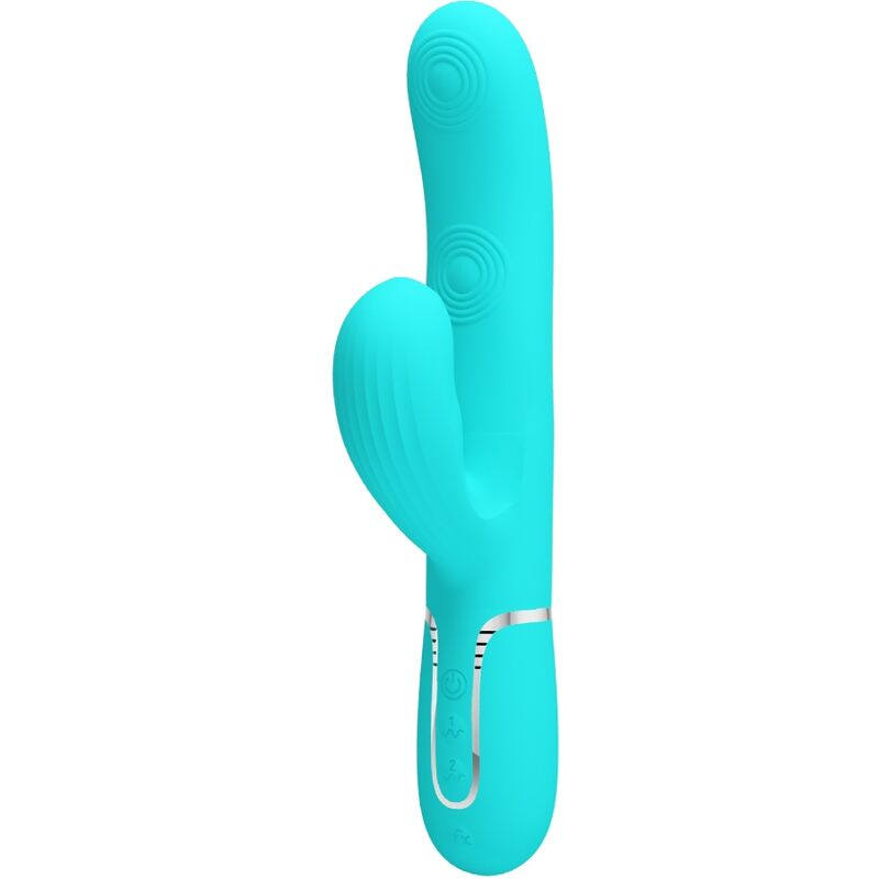 PRETTY LOVE - Perlita 3-i-1 G-punktsvibrator Akvagrønn