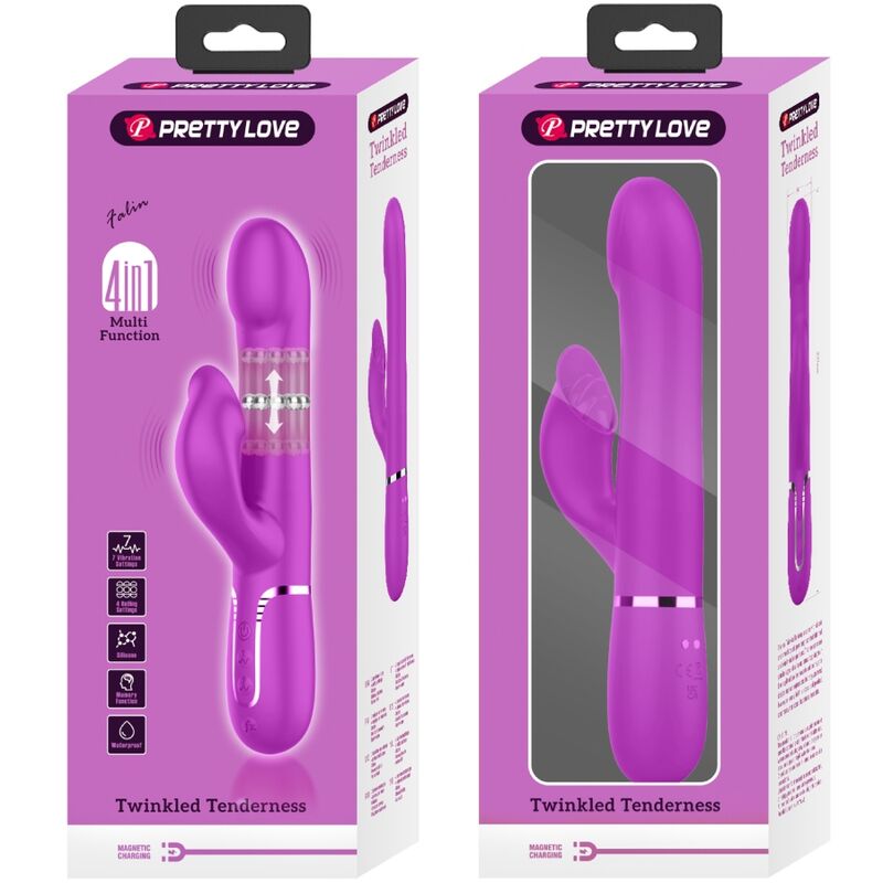 PRETTY LOVE - Rabbitvibrator med kuler