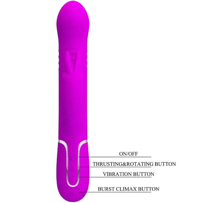 PRETTY LOVE - Coale Rabbitvibrator med perler