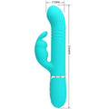 PRETTY LOVE - Coale Rabbitvibrator med kuler Akvagrønn
