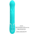 PRETTY LOVE - Coale Rabbitvibrator med kuler Akvagrønn