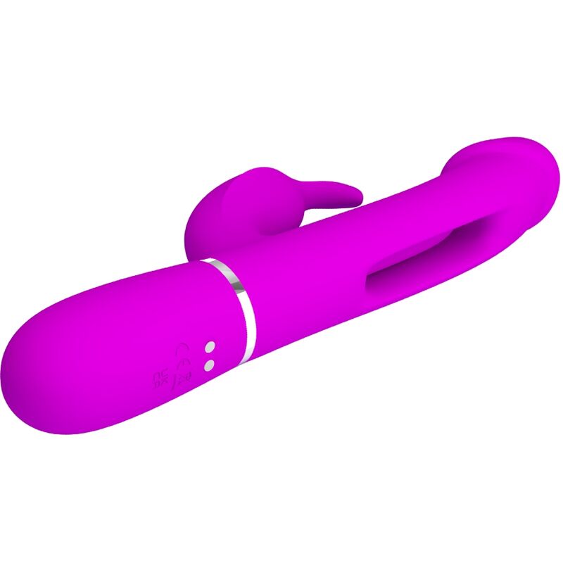 PRETTY LOVE - Kampas Rabbitvibrator 3-i-1 med tunge