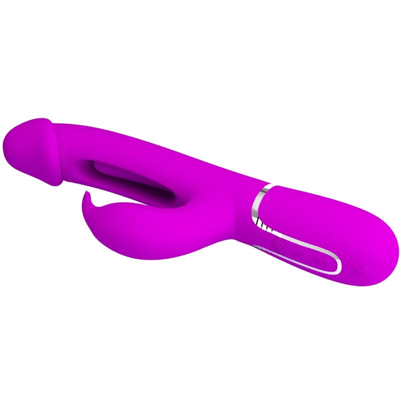 PRETTY LOVE - Kampas Rabbitvibrator 3-i-1 med tunge