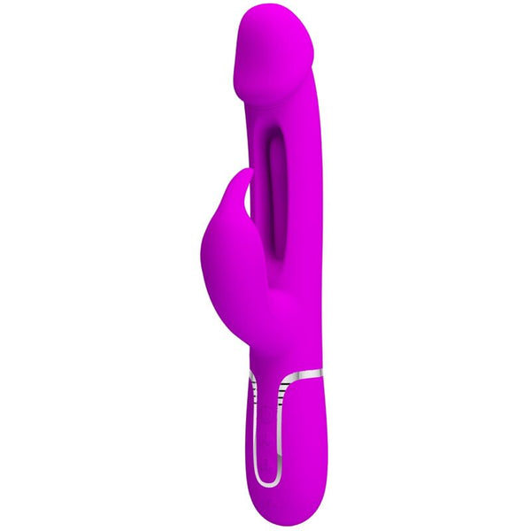 PRETTY LOVE - Kampas Rabbitvibrator 3-i-1 med tunge