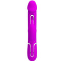 PRETTY LOVE - Kampas Rabbitvibrator 3-i-1 med tunge