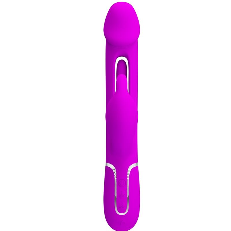 PRETTY LOVE - Kampas Rabbitvibrator 3-i-1 med tunge