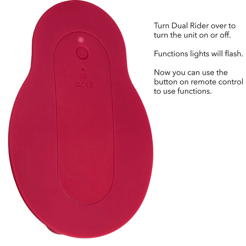 CALEXOTICS - Dual Rider Ride-on Vibrator med Støt og Fjernkontroll