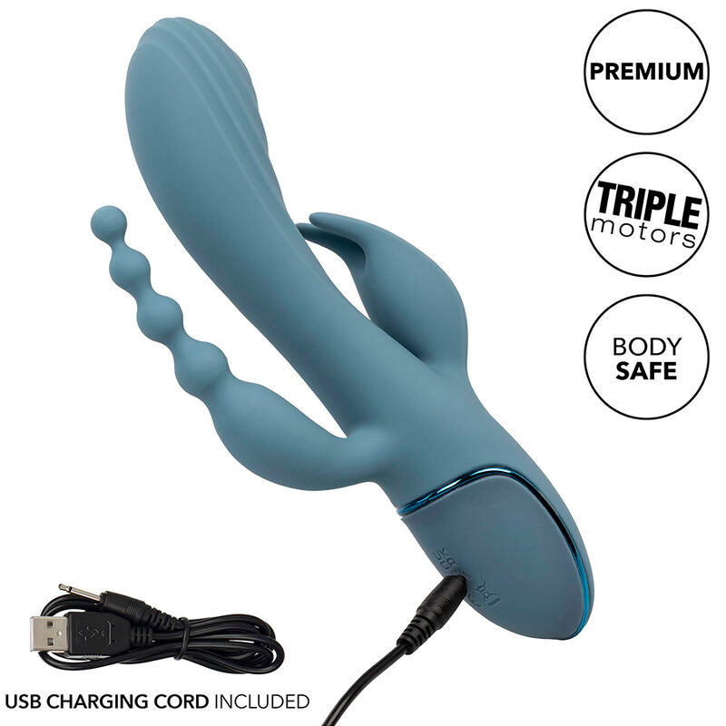 CALEXOTICS - Triple Ecstasy Rabbitvibrator med støt