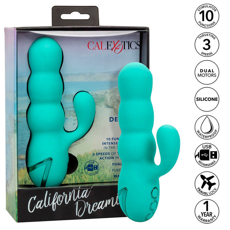 CALEXOTICS - Del Mar Diva Rabbitvibrator Aquagrønn