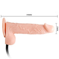 BAILE - Realistisk oppblåsbar dildo med sugekopp 15 cm