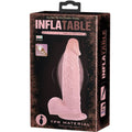 BAILE - Realistisk oppblåsbar dildo med sugekopp 15 cm