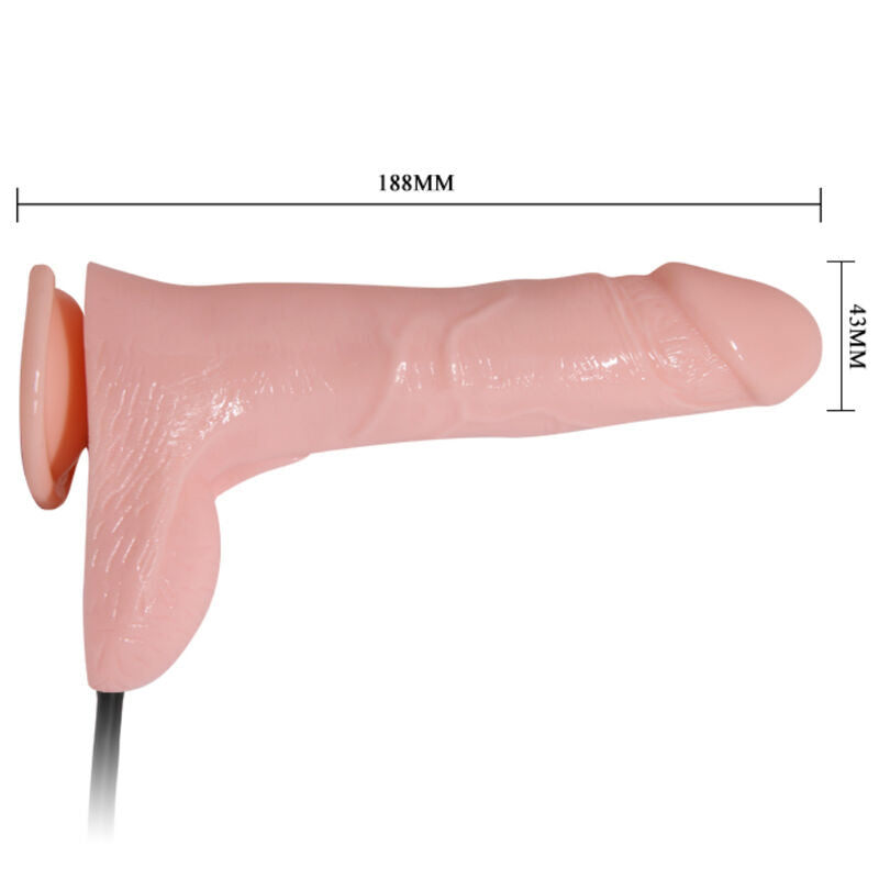 BAILE - Oppblåsbar Realistisk Dildo med Sugekopp 15 cm