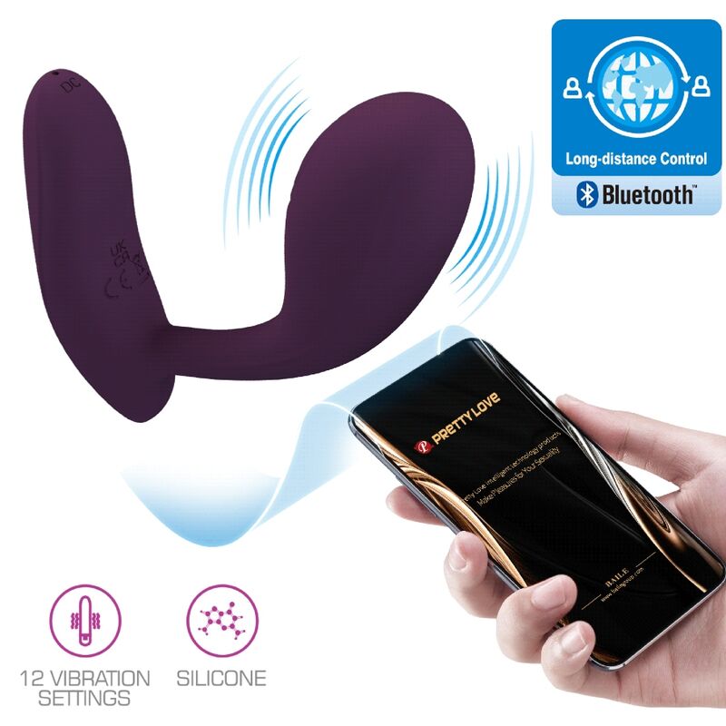 PRETTY LOVE - Baird G-punktsvibrator 12 vibrasjoner App-styrt