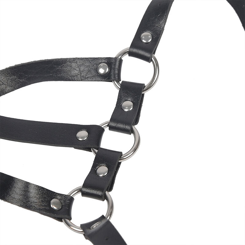 SUBBLIME - Body harness med justerbare stropper i lær