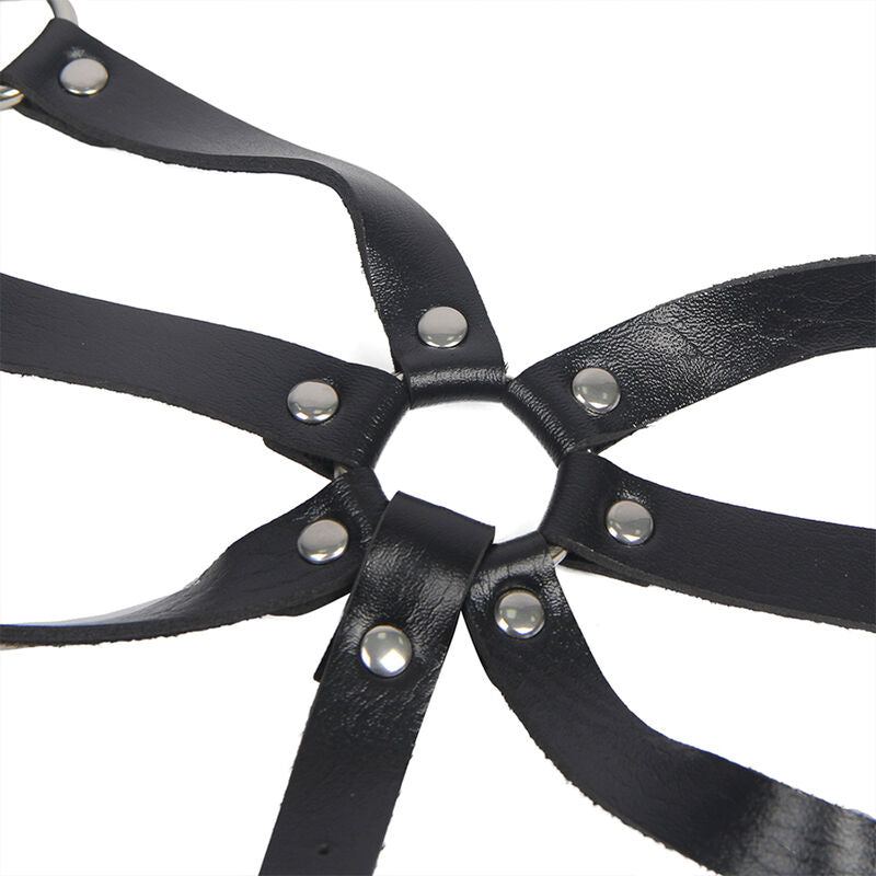 SUBBLIME - Body harness med justerbare stropper i lær