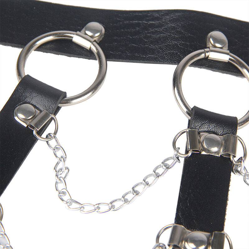 SUBBLIME - Bryst-Harness i Skinnlook med Kjeder