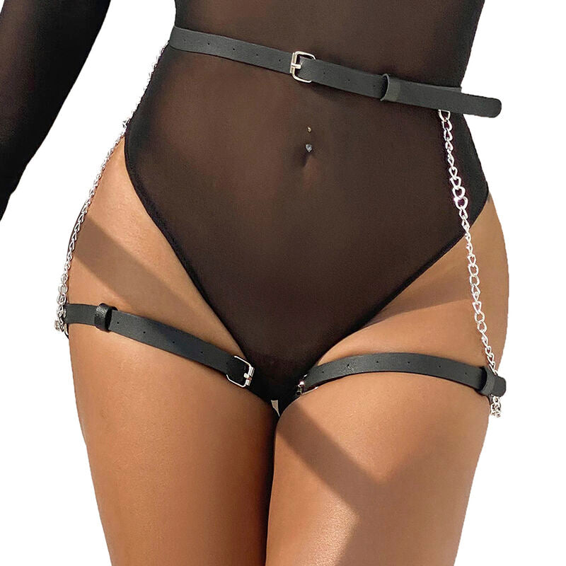 SUBBLIME - Belte-Harness i Skinnlook