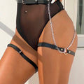 SUBBLIME - Belte-Harness i Skinnlook