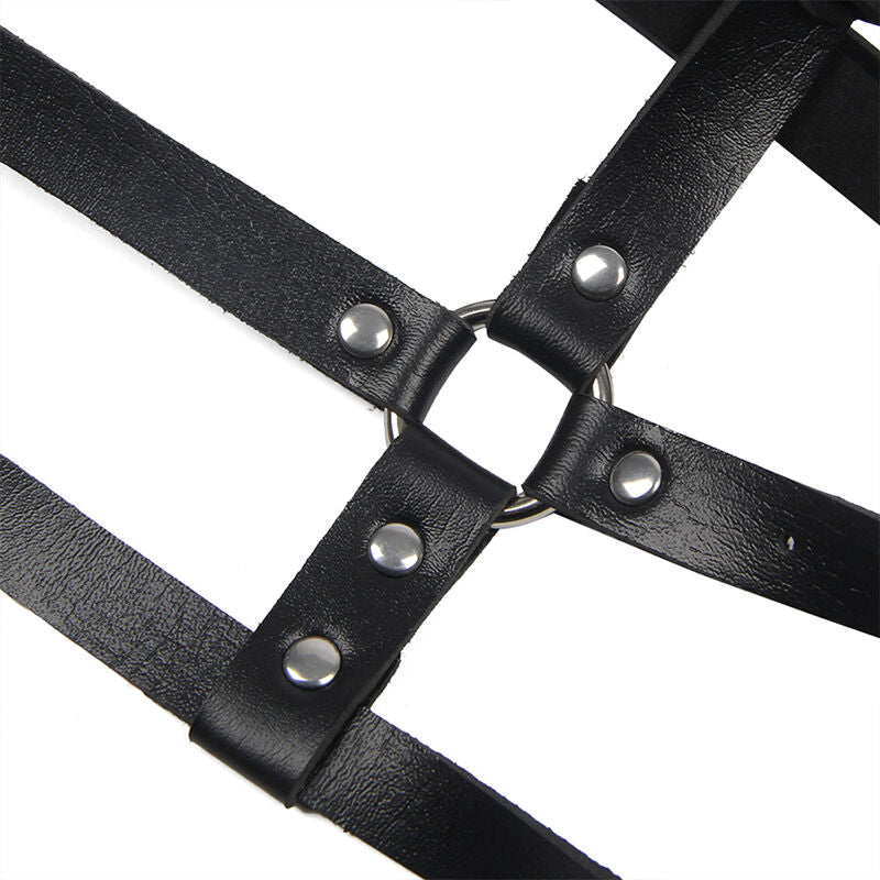 SUBBLIME - Bryst-Harness i Skinnlook med Ring