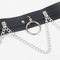 SUBBLIME - Belte- og Hofteholder-Harness med Ringer og Kjeder