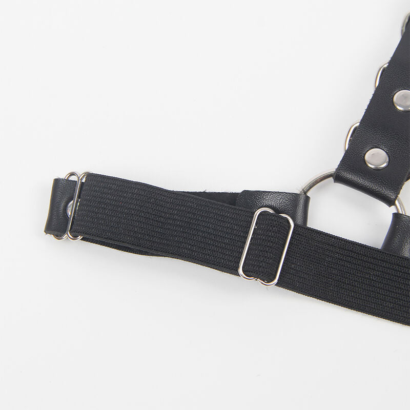 SUBBLIME - Belte- og Hofteholder-Harness med Ringer og Kjeder