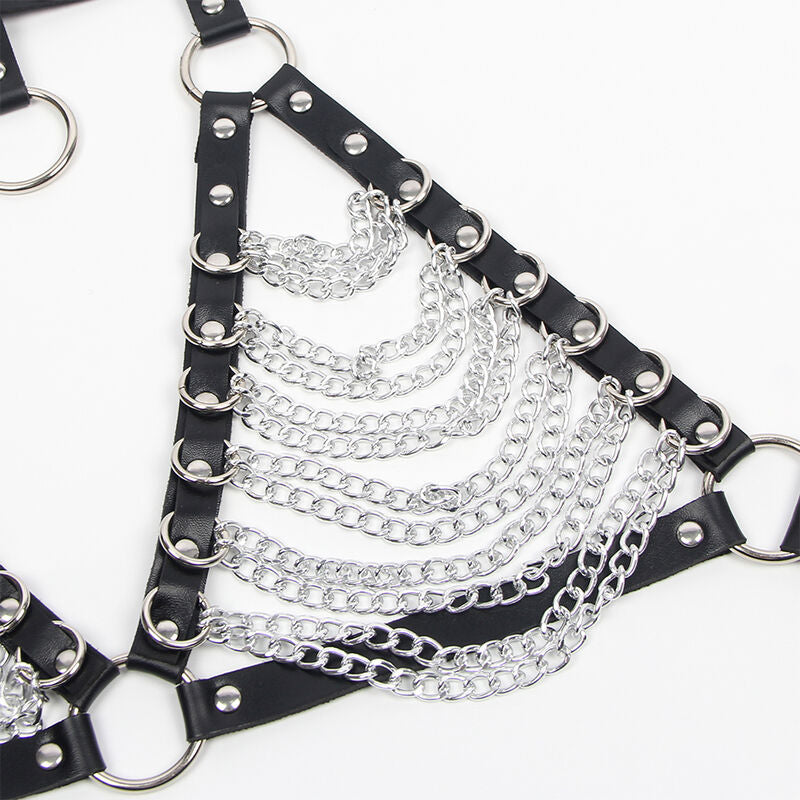 SUBBLIME - Body harness BH og halskjede med kjeder