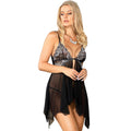 SUBBLIME - Babydoll i tyll med blonde-barm