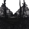 SUBBLIME - Babydoll med justerbare stropper og transparent blonde Blomstret