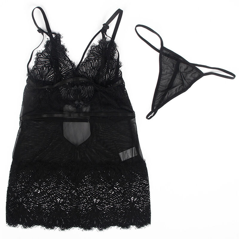 SUBBLIME - Babydoll med justerbare blonde-stropper